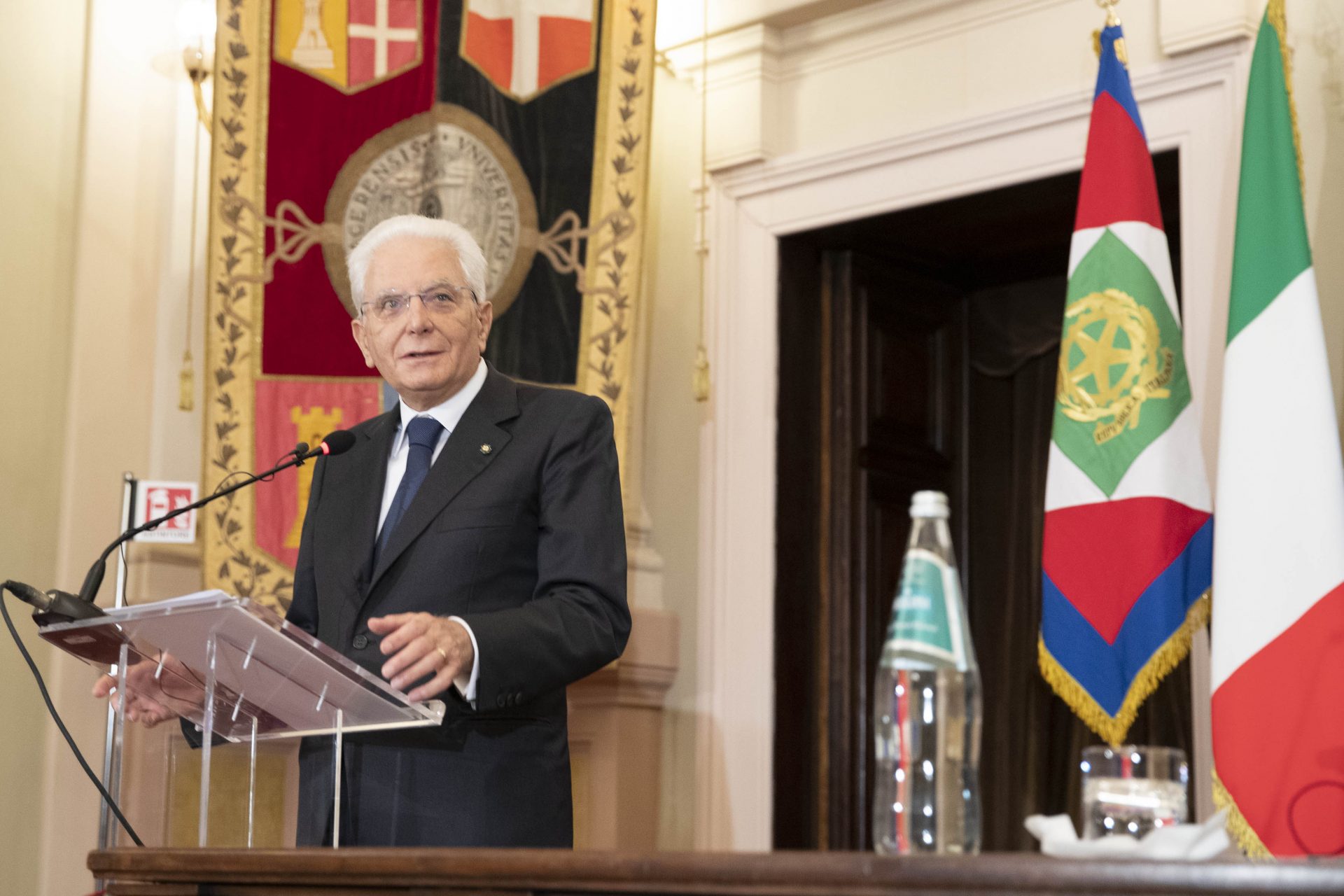 Sergio Mattarella all'Università di Sassari