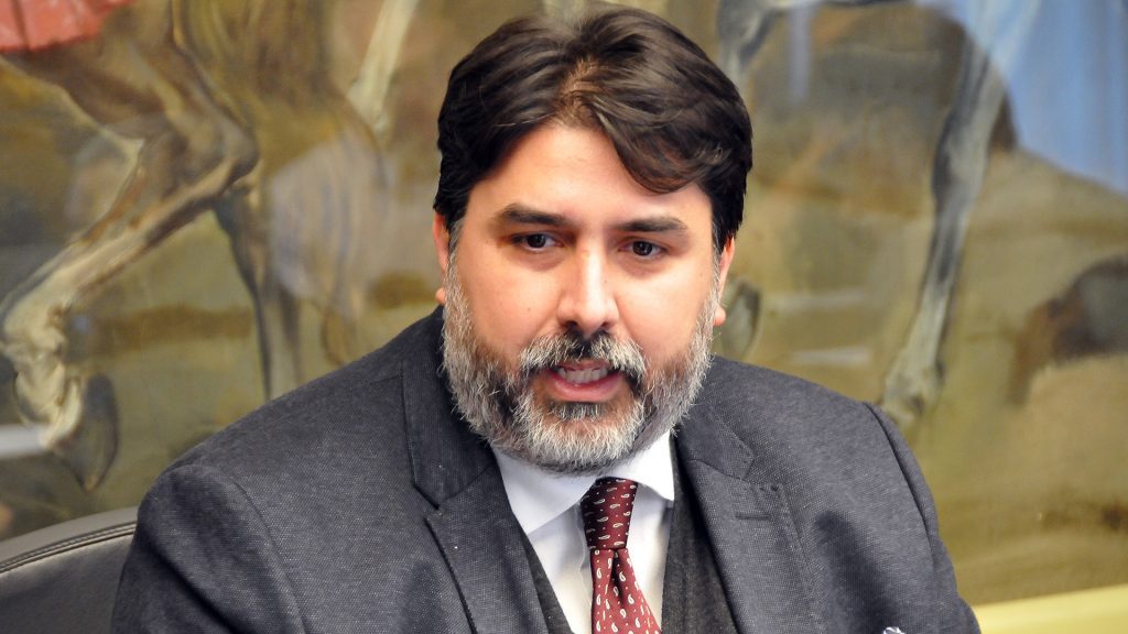 Il Presidente della Regione Sardegna Christian Solinas