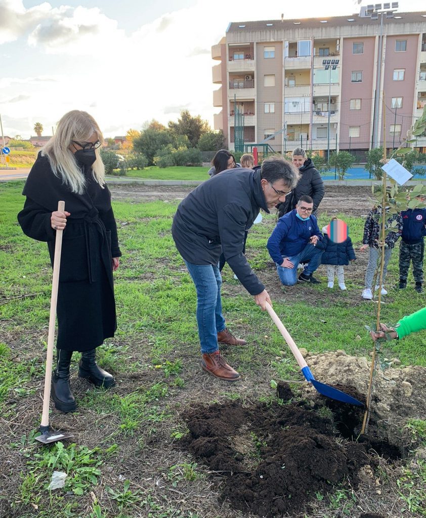Sassari Piantati 100 alberi a Sant'Orsola