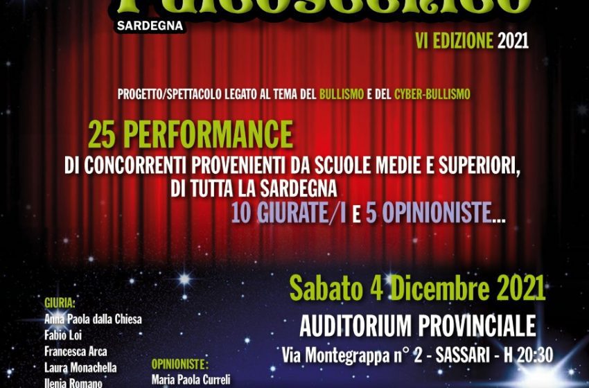 Sassari – Sabato 4 dicembre la sesta edizione di “Un bullo da Palcoscenico”