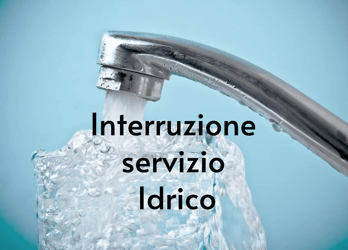 Sassari interruzione servizio idrico