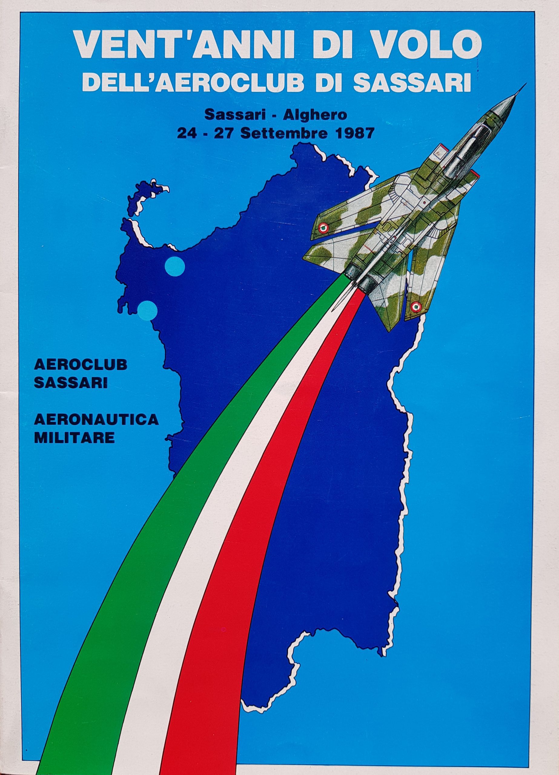 Aero Club Sassari, Cartolina celebrativa dei 20 anni del club