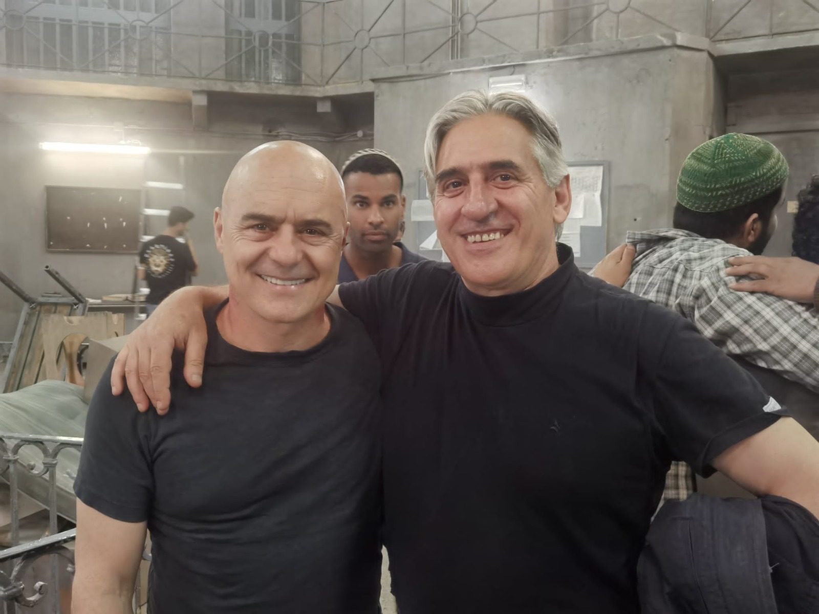 Alessandro Gazale con Luca Zingaretti