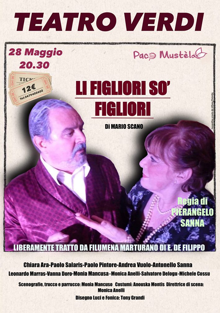 La Compagnia teatrale Paco Mustèla al Teatro Verdi con "Li figliori so figliori"