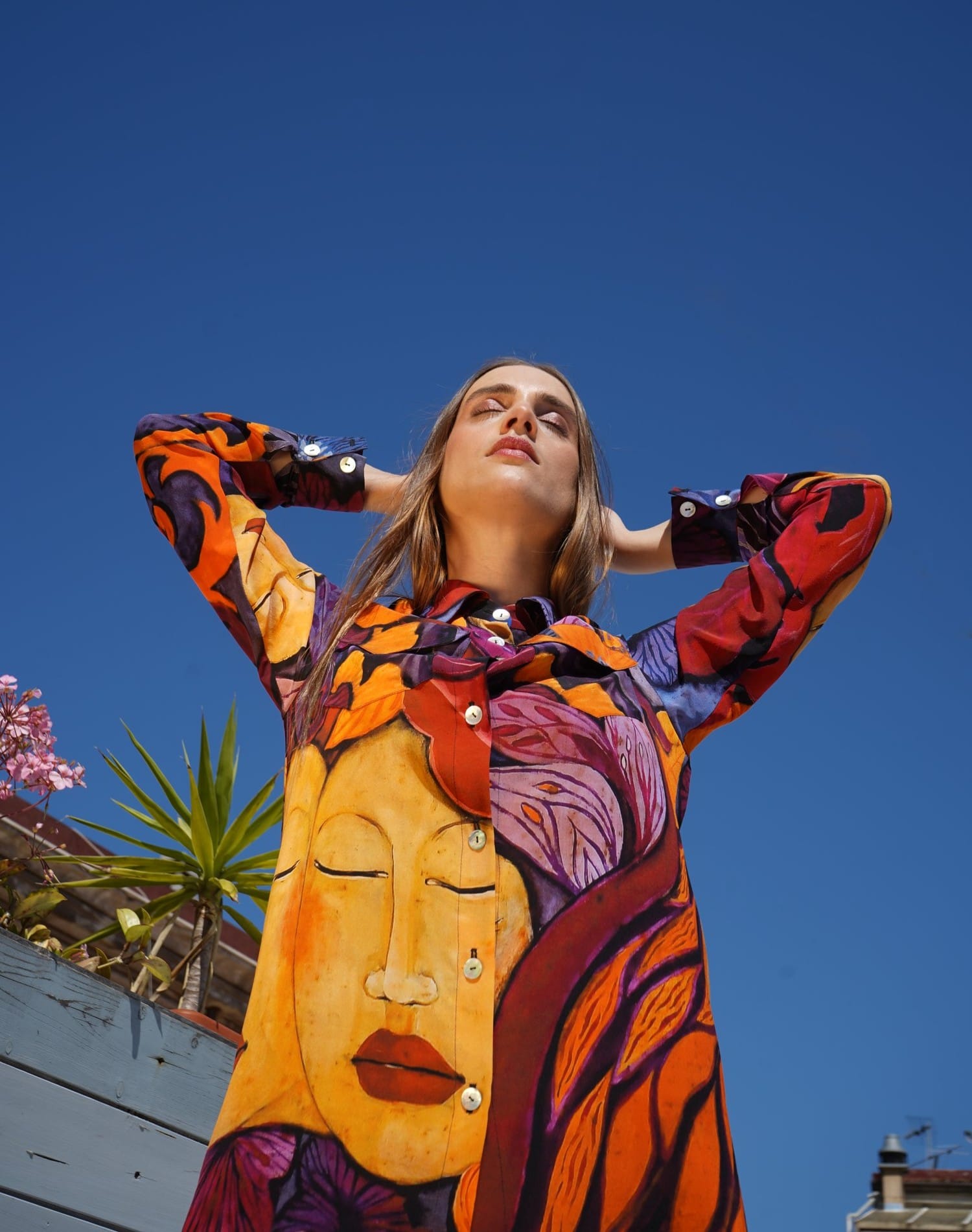 Hilabela in seta con i colori della collezione Tahiti