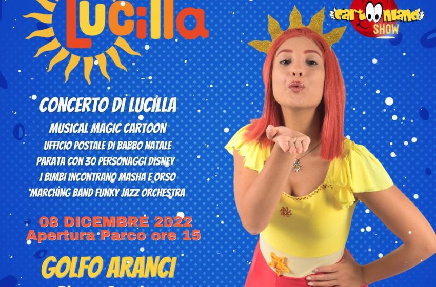 Golfo Aranci – “CARTOONLAND” Show ospita Lucilla la beniamina dei bambini