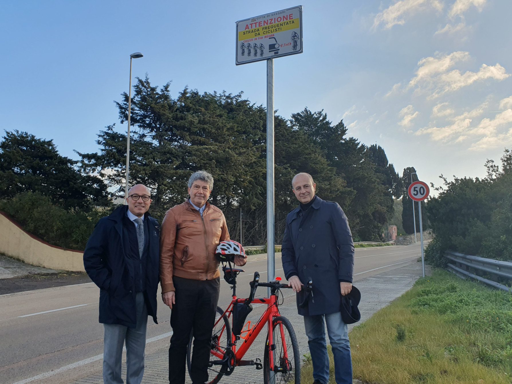 Nuovi cartelloni per ciclisti a Sassari