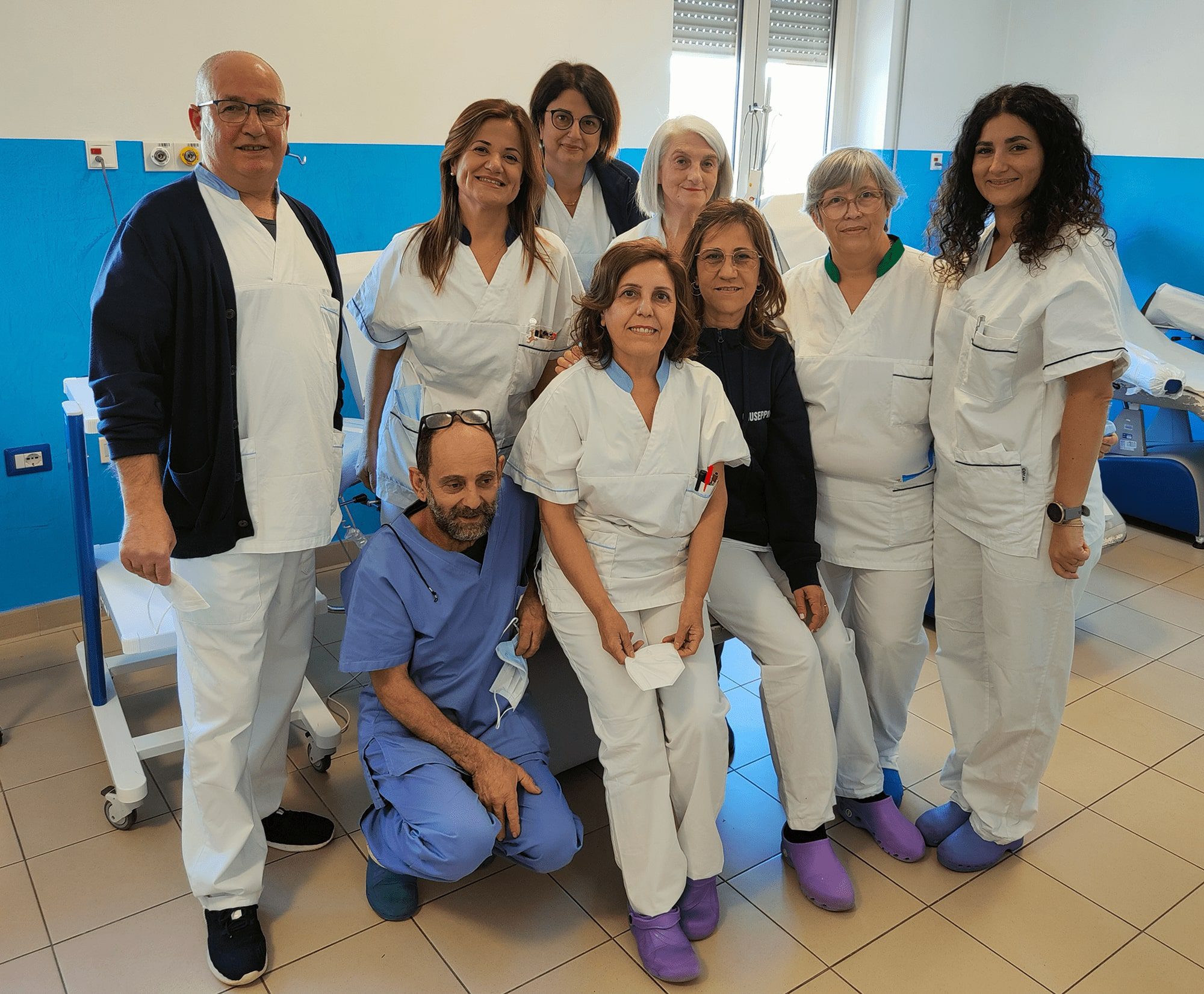 ASL Ogliastra- I componenti del Centro trasfusionale dell'ospedale di Lanusei