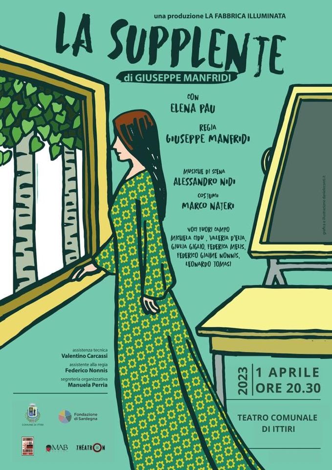 Locandina "La supplente" al Teatro di Ittiri