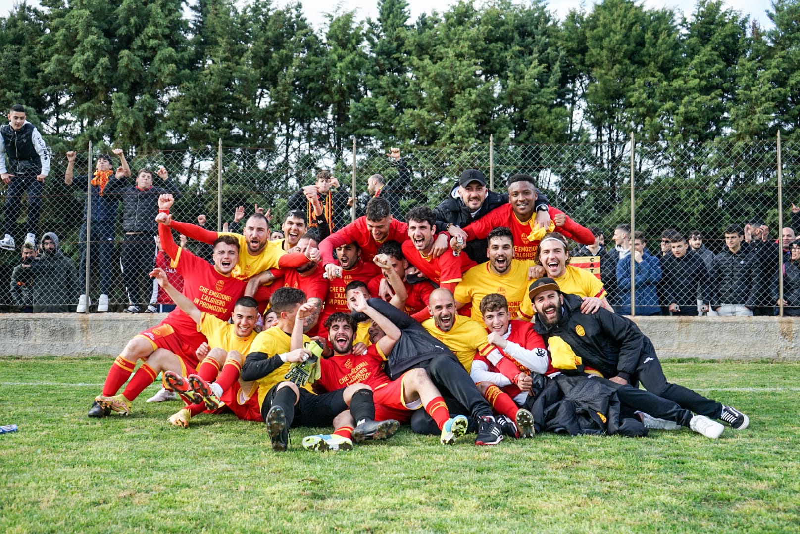 L'Alghero Calcio vince il campionato e centra la promozione. Foto: Mauro Madau