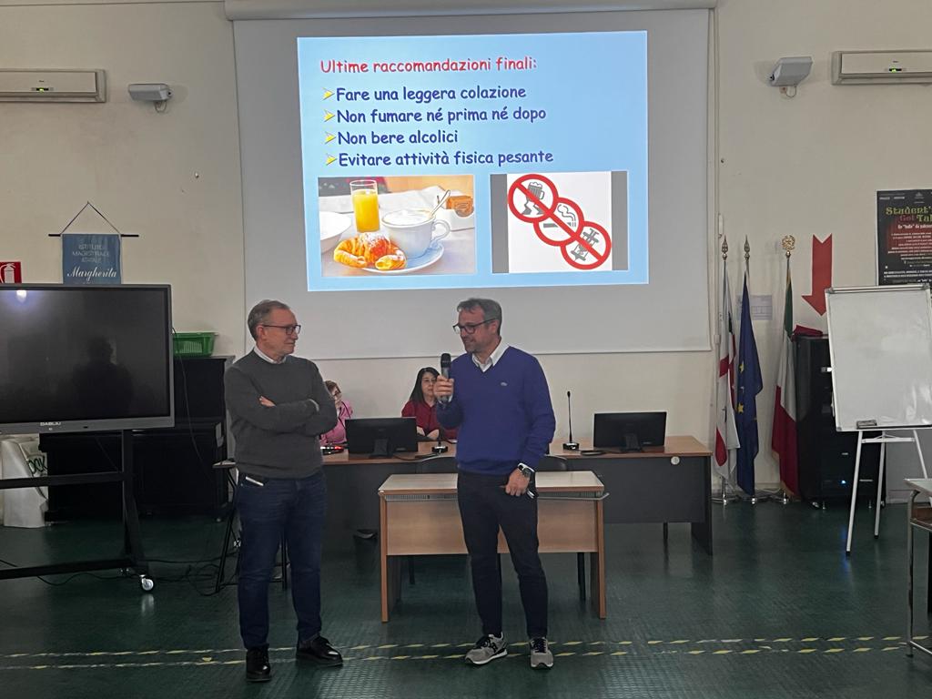 Sassari - Dr Manca e dirigente scolastico Margherita di Castelvi
