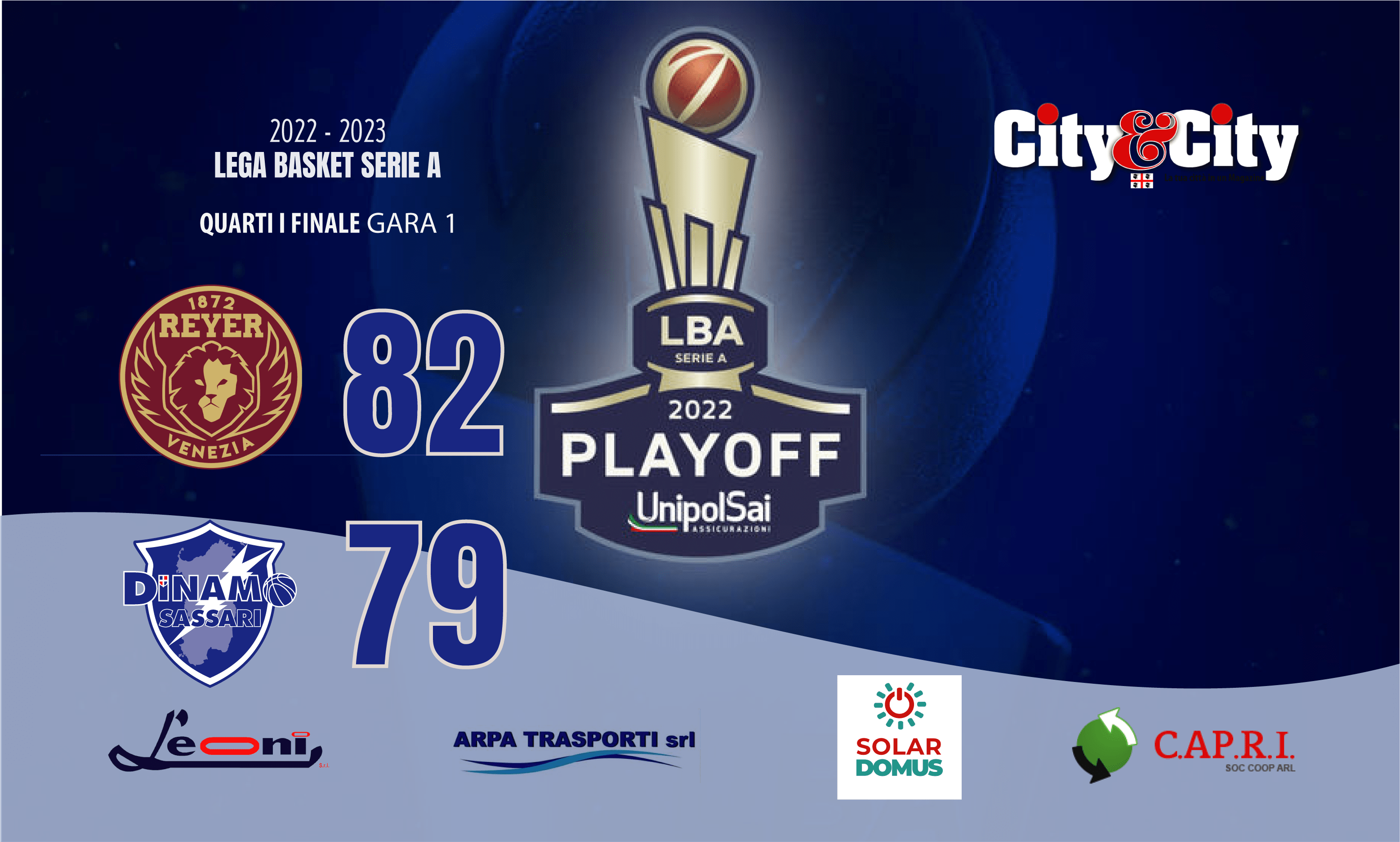 PLAYOFF GARA 1 VENEZIA SASSARI stagione 2022-2023