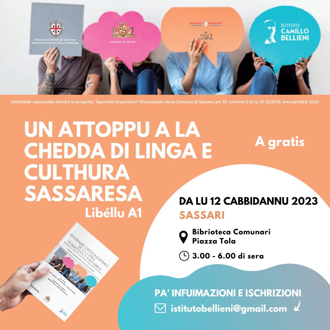 Sassari - Ciclo di lezioni di lingua e cultura sassarese: si parte il 12 Settembre