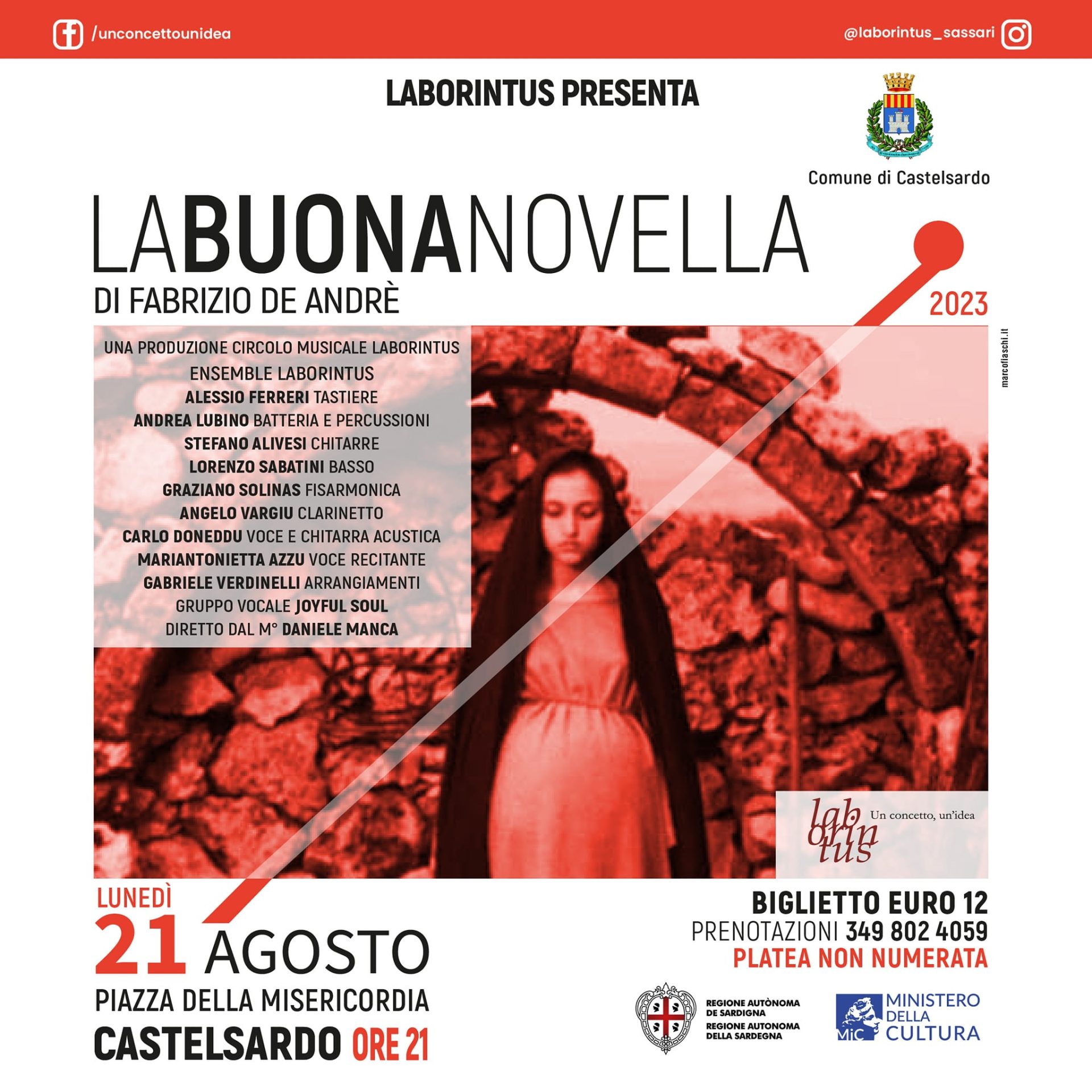 Castelsardo - "La Buona Novella", uno straordinario omaggio all'opera di Fabrizo De Andrè