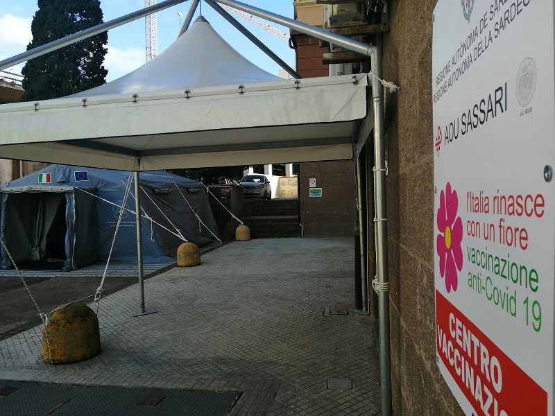 Sassari - Avvio della campagna vaccinazioni anti Covid-19