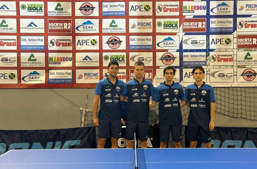  Tennistavolo Sassari: la A2 maschile ospita l’Aon Milano