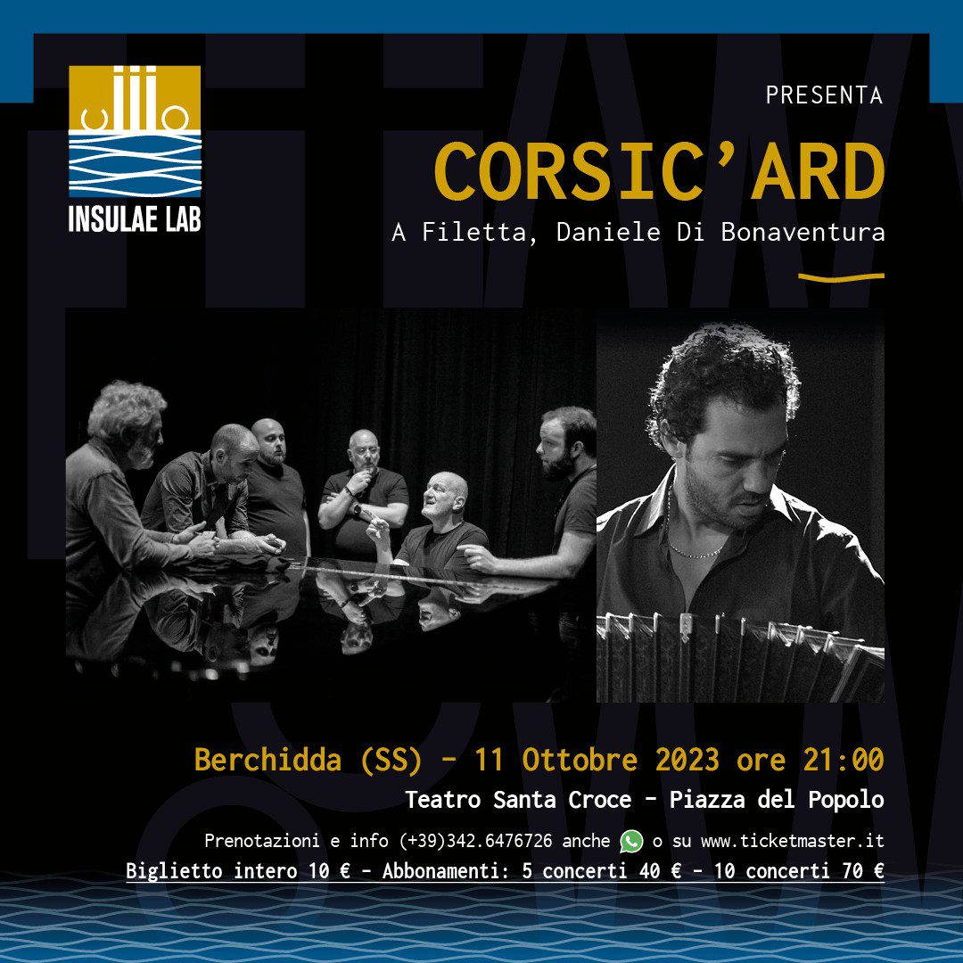 Berchidda - Mercoledì 11 ottobre inizia il CORSIC'ARD