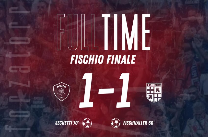 Calcio serie C – Il Perugia impone il primo pari alla Torres