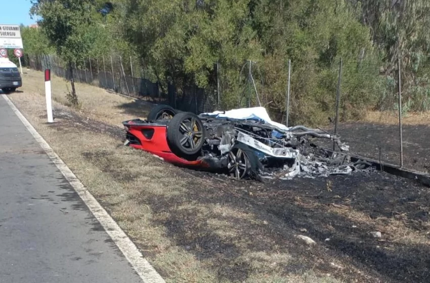  San Giovanni Suergiu – Carambola mortale tra Ferrari, Lamborghini e camper causa un tragico incidente (VIDEO)