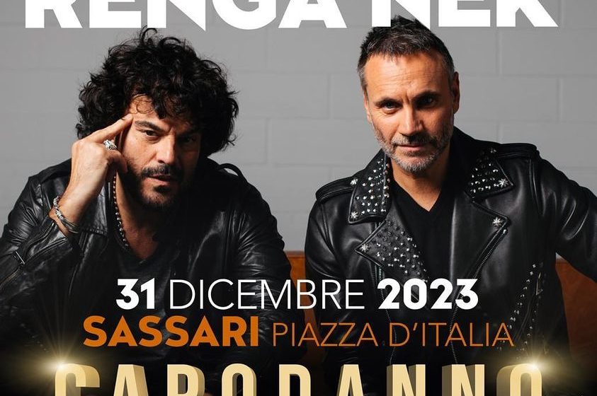 Sassari – Nek e Renga la strana coppia per il Capodanno in Piazza d’Italia