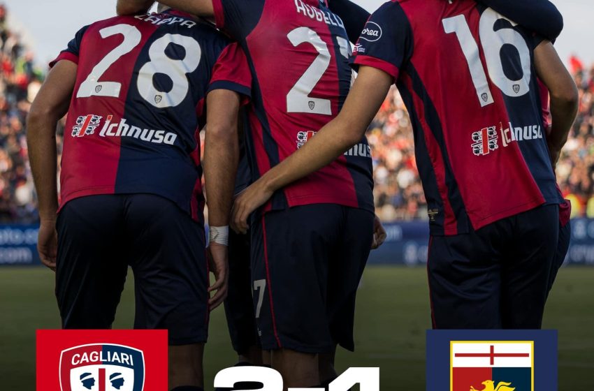 Calcio Serie A – Il Cagliari stende il Genoa e continua la rincorsa salvezza