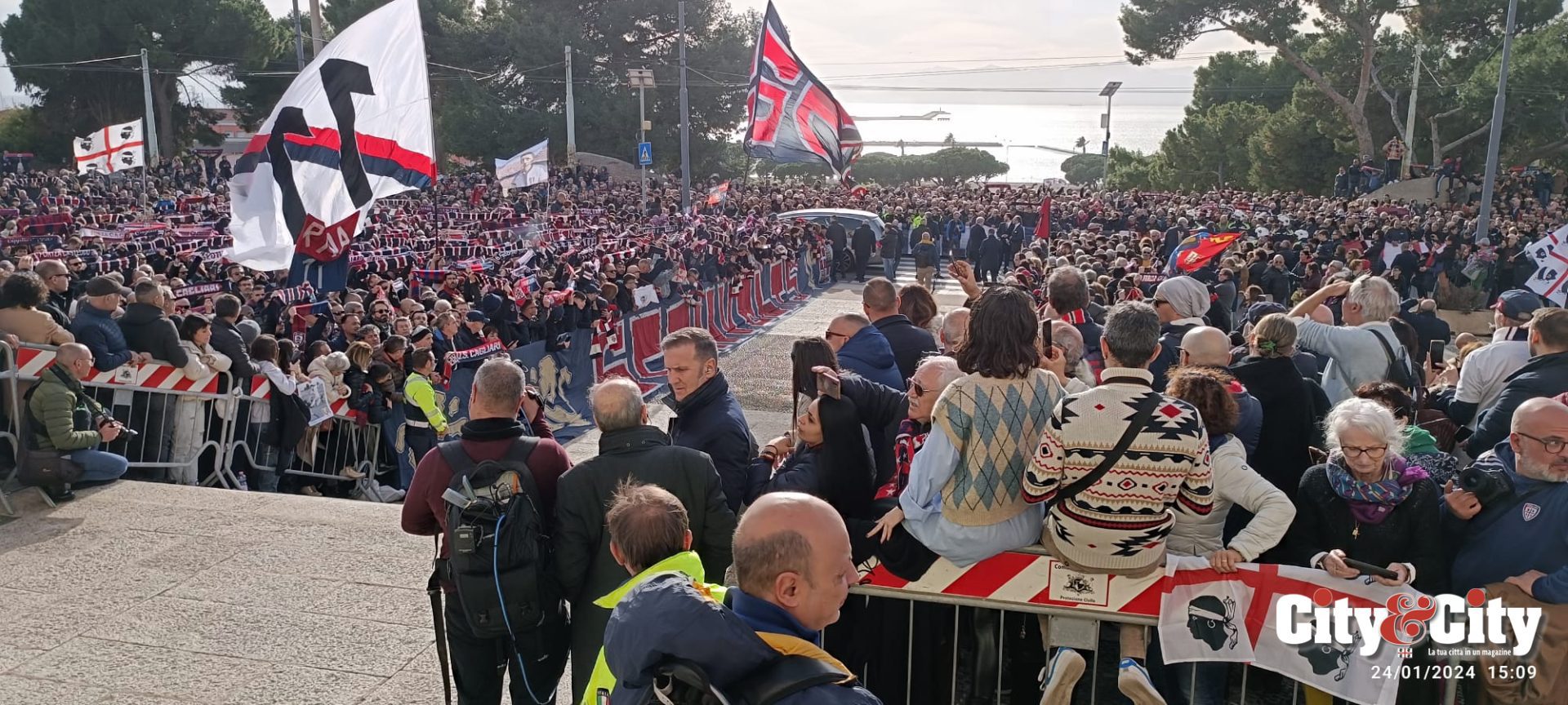 Funerali Gigi Riva a Cagliari