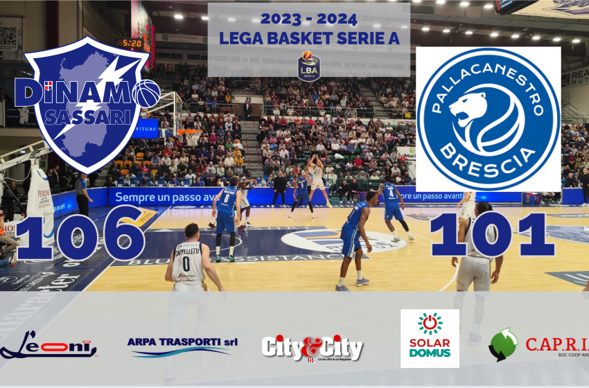 Una Dinamo di leoni doma Brescia all’overtime