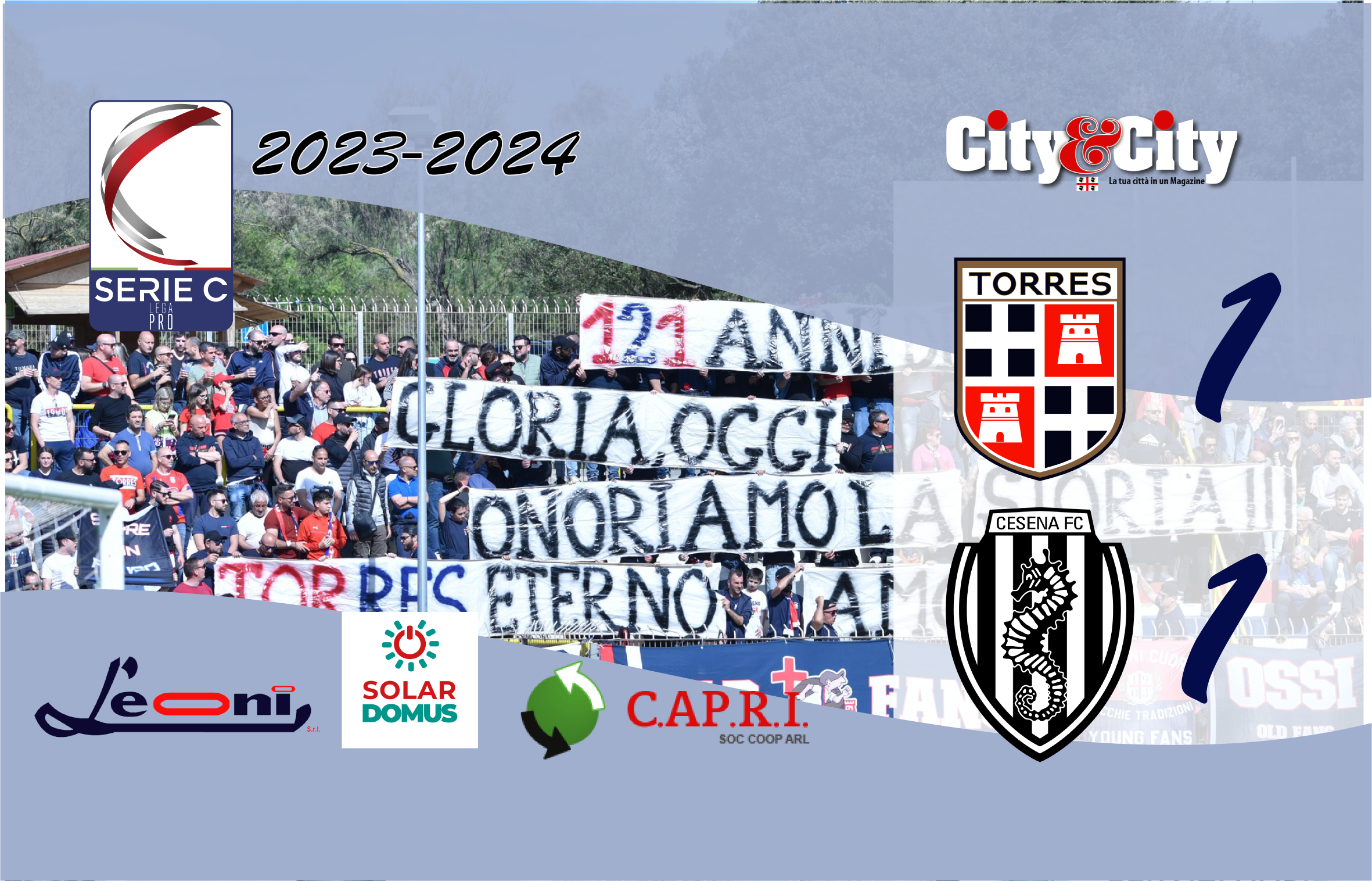 TORRES Cesena 1-1 serie C 2023 2024