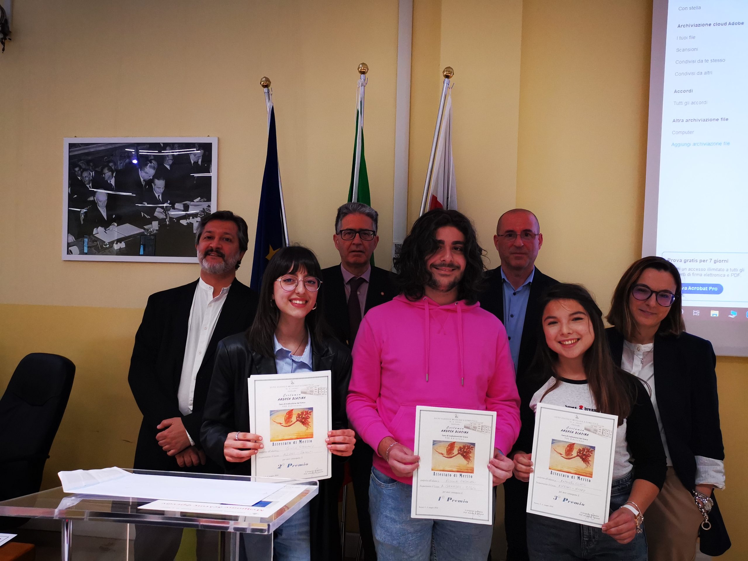 Liceo Azuni, Ottava edizione del Certamen “Andrea Blasina" a uno studente di Olbia