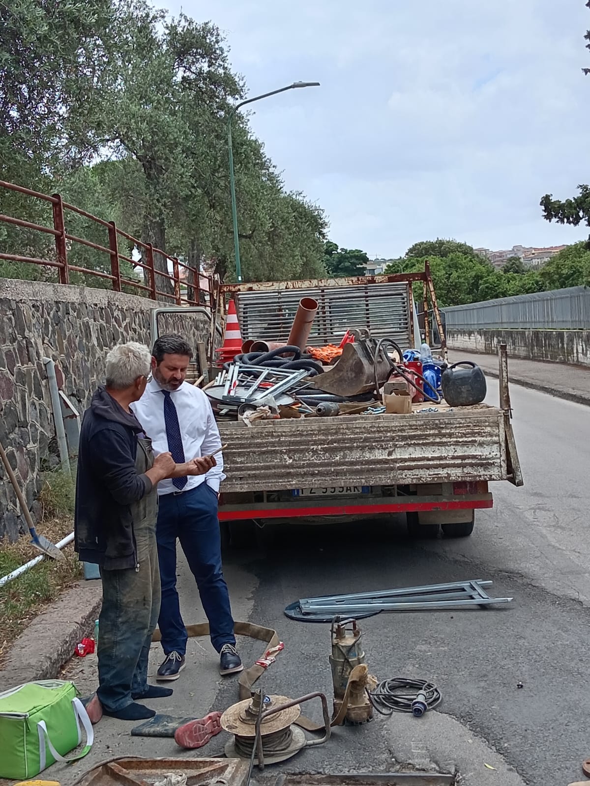 Il sindaco Mascia in via Kennedy