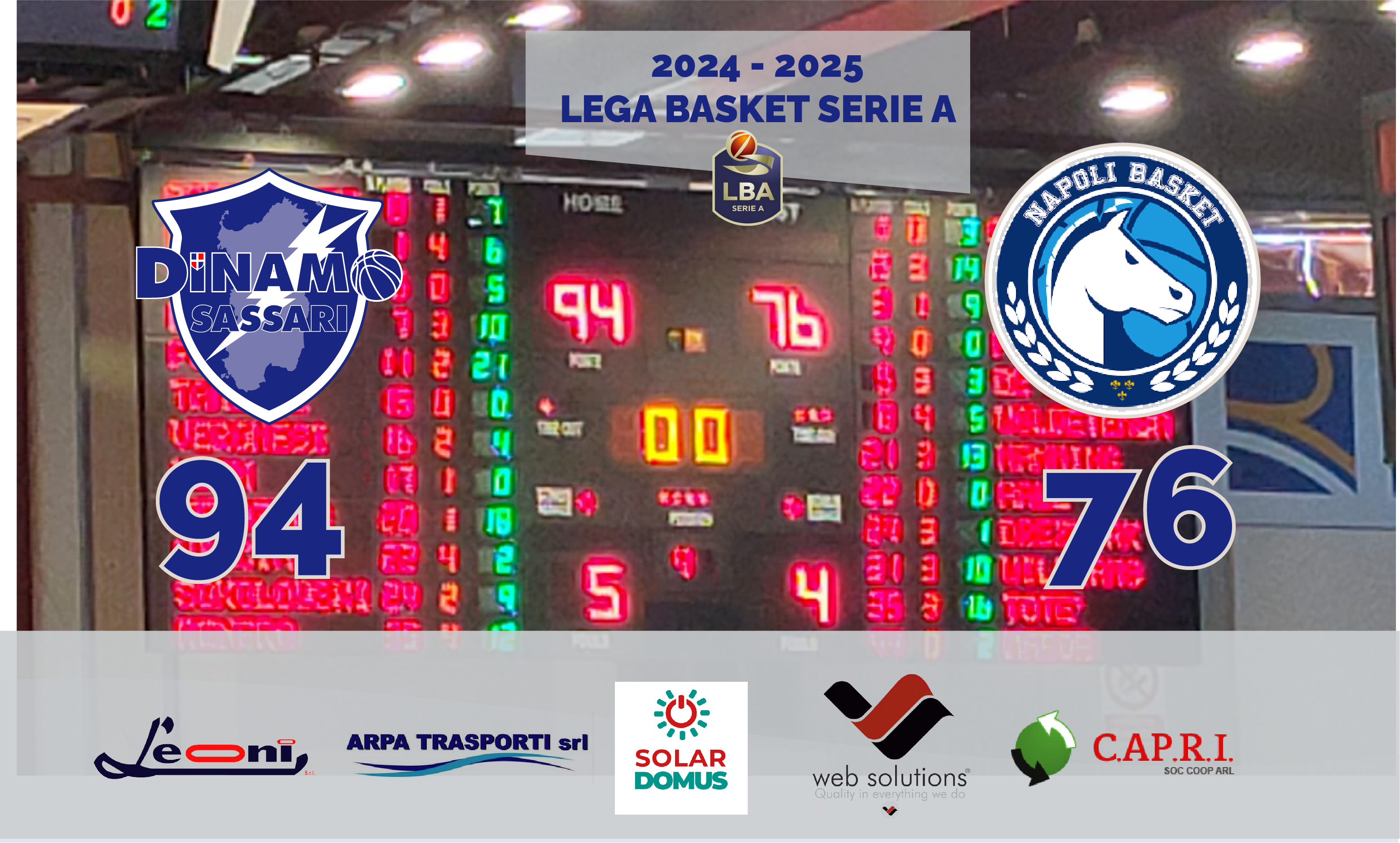 Dinamo Sassari Napoli LBA 2024-2025