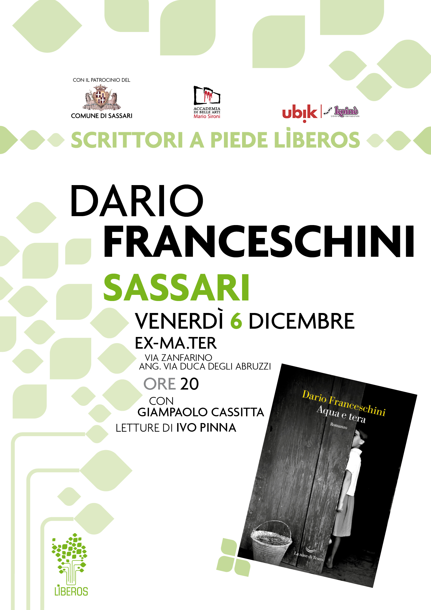 Locandina Dario Franceschini a Sassari