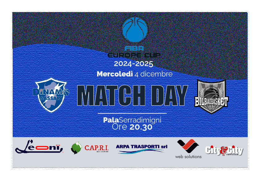 DINAMO EUROPE CUP MATCH DAY 2024-2025