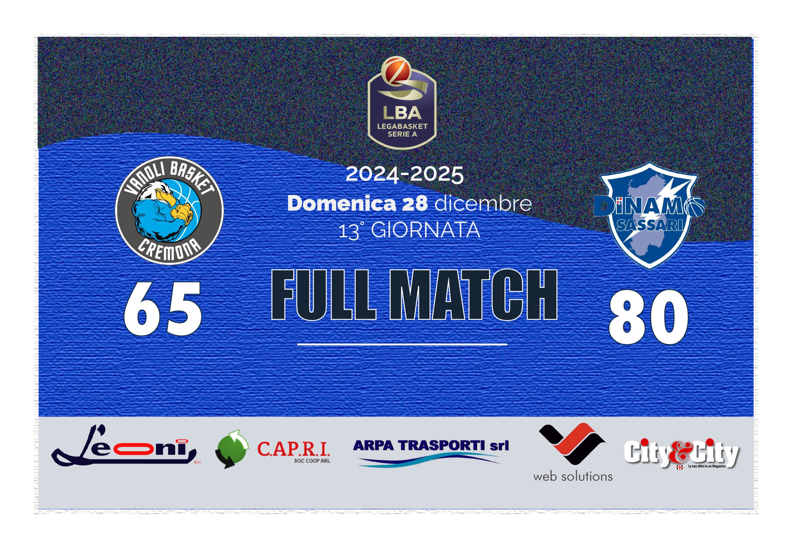 VANOLI DINAMO 2024-2025