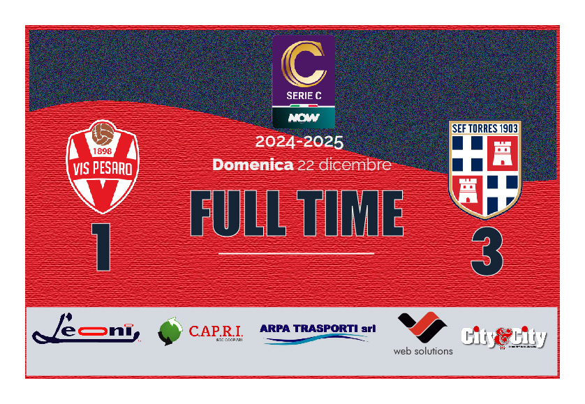 VIS PESARO TORRES 1-3 - 2024-2025