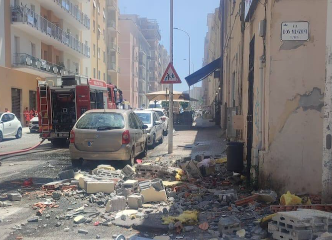 Esplosione a Sassari fuga di gas