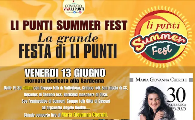 La Grande Festa di Li Punti Maria Giovanna Cherchi