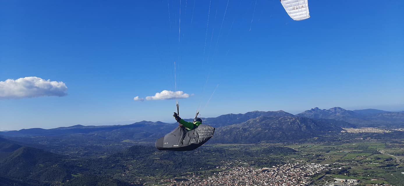 Quasi 117 chilometri in parapendio, Zoncheddu batte sé stesso