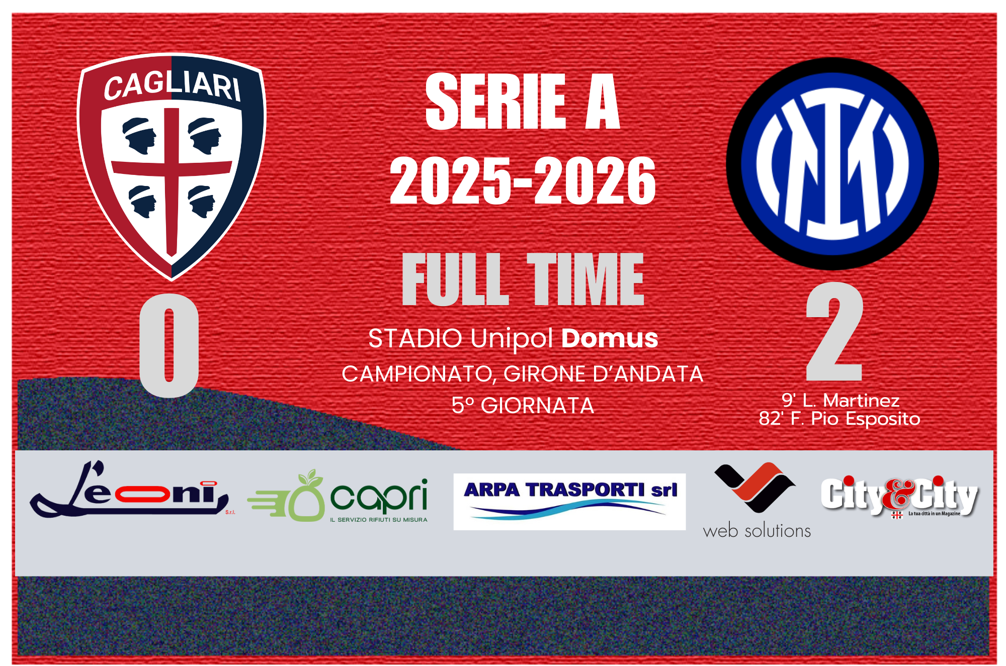 CAGLIARI INTER SERIE A 2025-2026