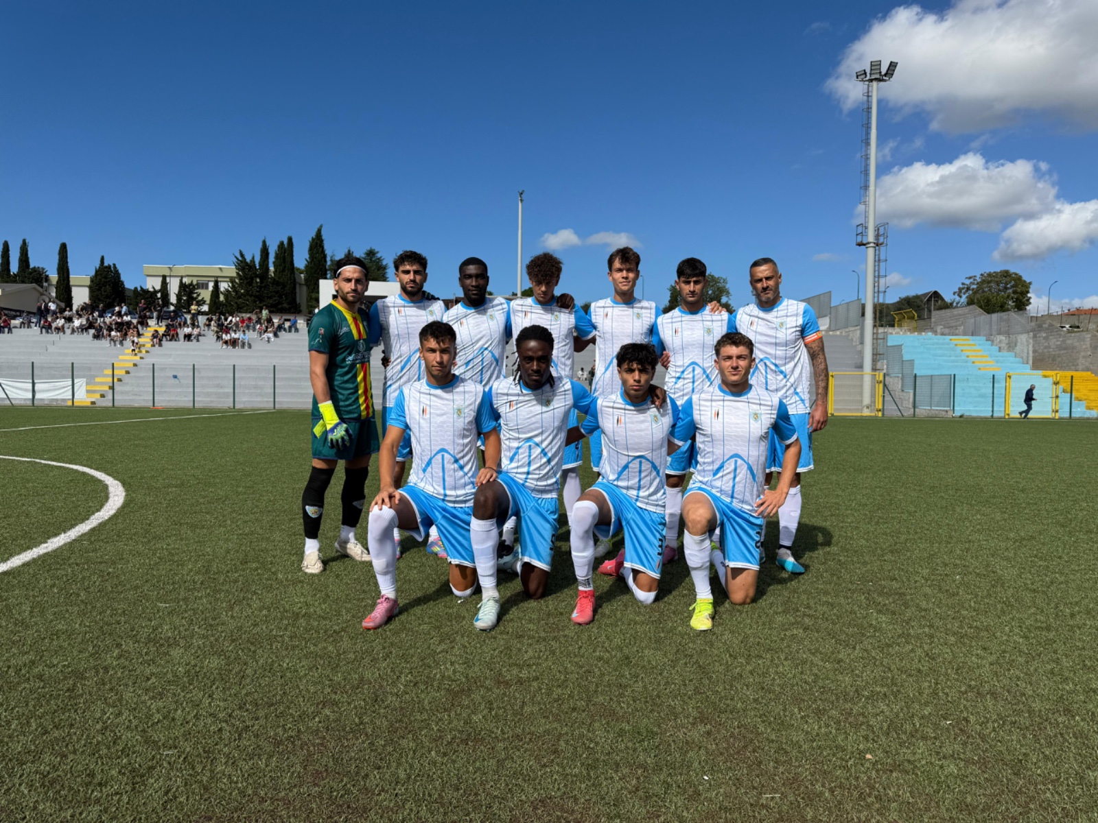 La formazione titolare del Latte Dolce, prima del match contro il Valmontone