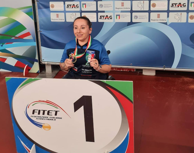 Maria Paola Tolu, oro Tennistavolo