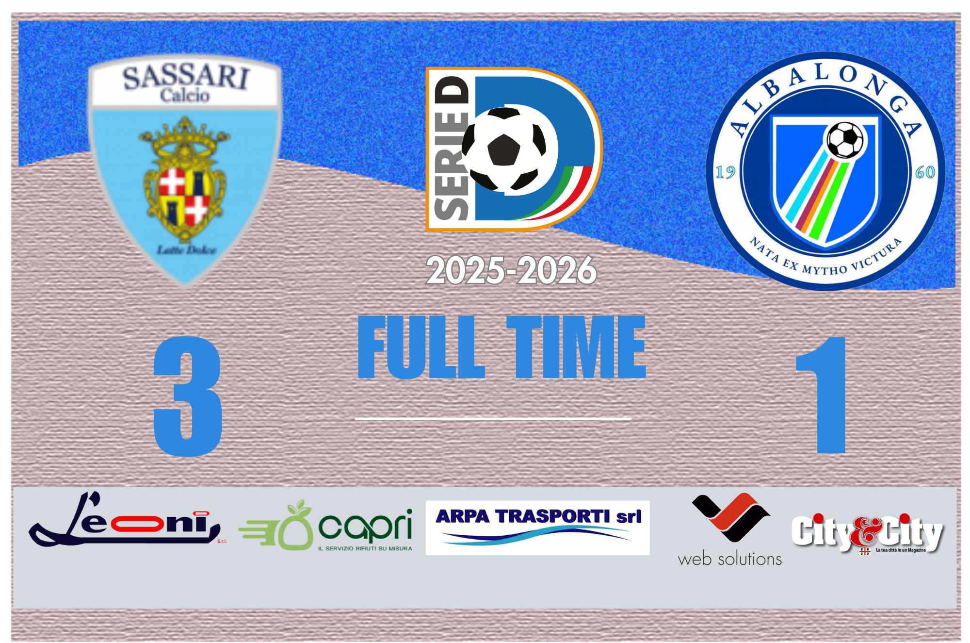 Il risultato finale di Latte Dolce-Albalonga