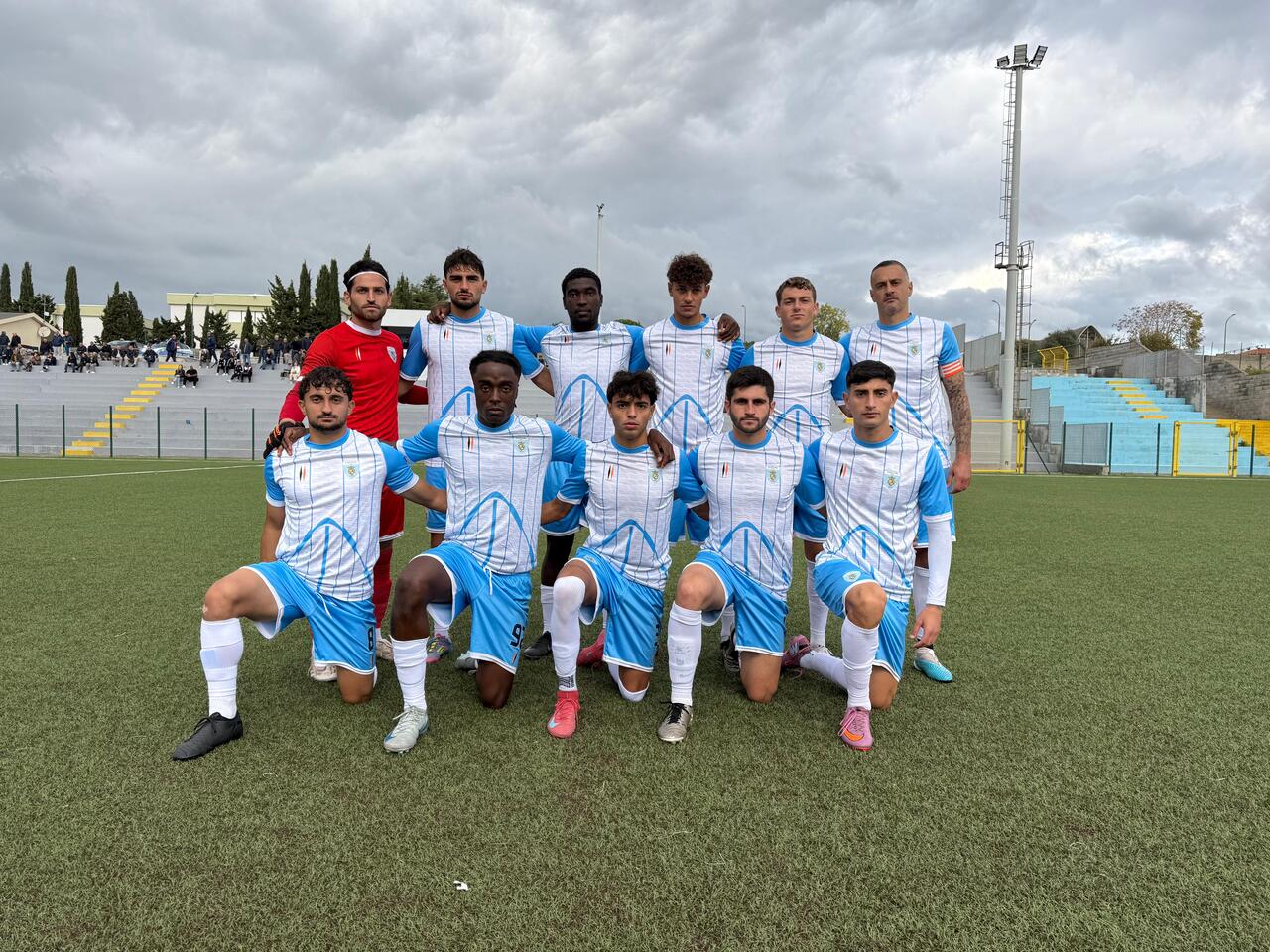 La formazione del Latte Dolce scesa in campo contro l'Albalonga