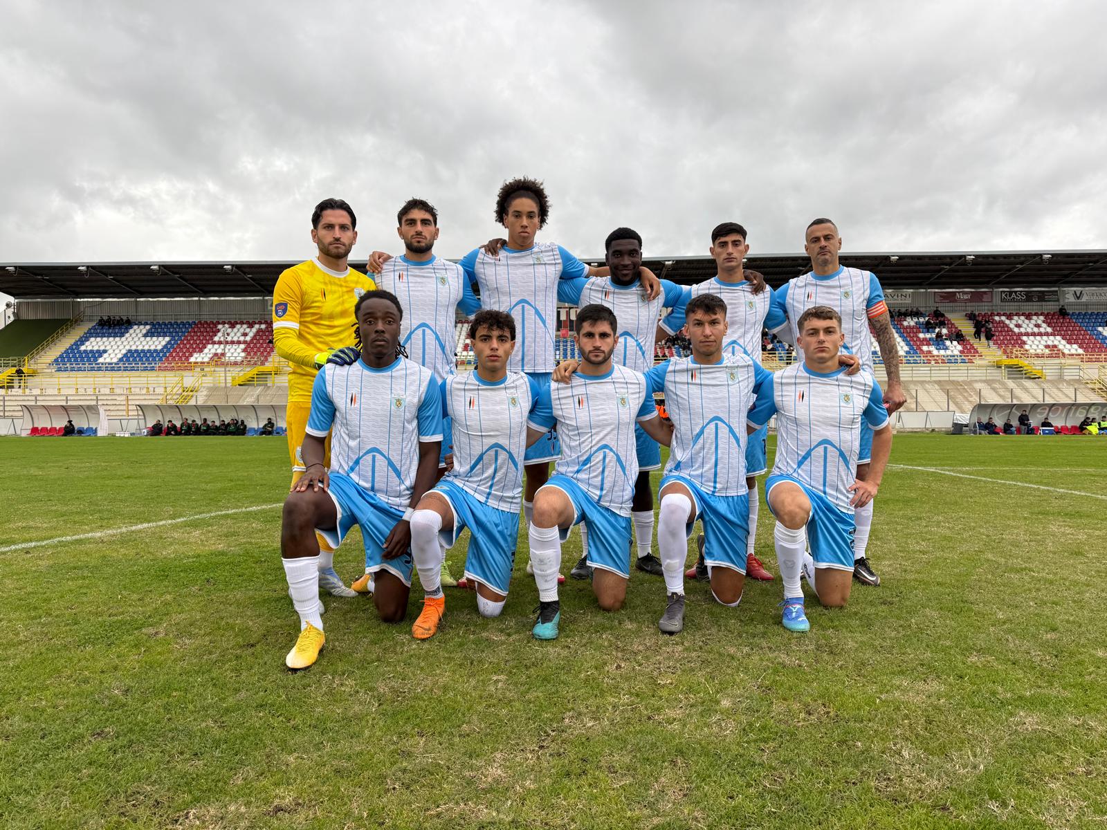 La formazione titolare del Latte Dolce, prima del match contro la Nocerina