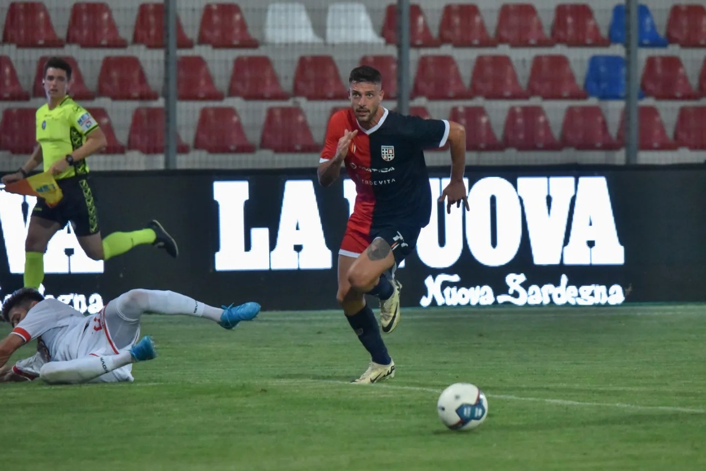 Giacomo Zecca in azione nella stagione 2024-2025