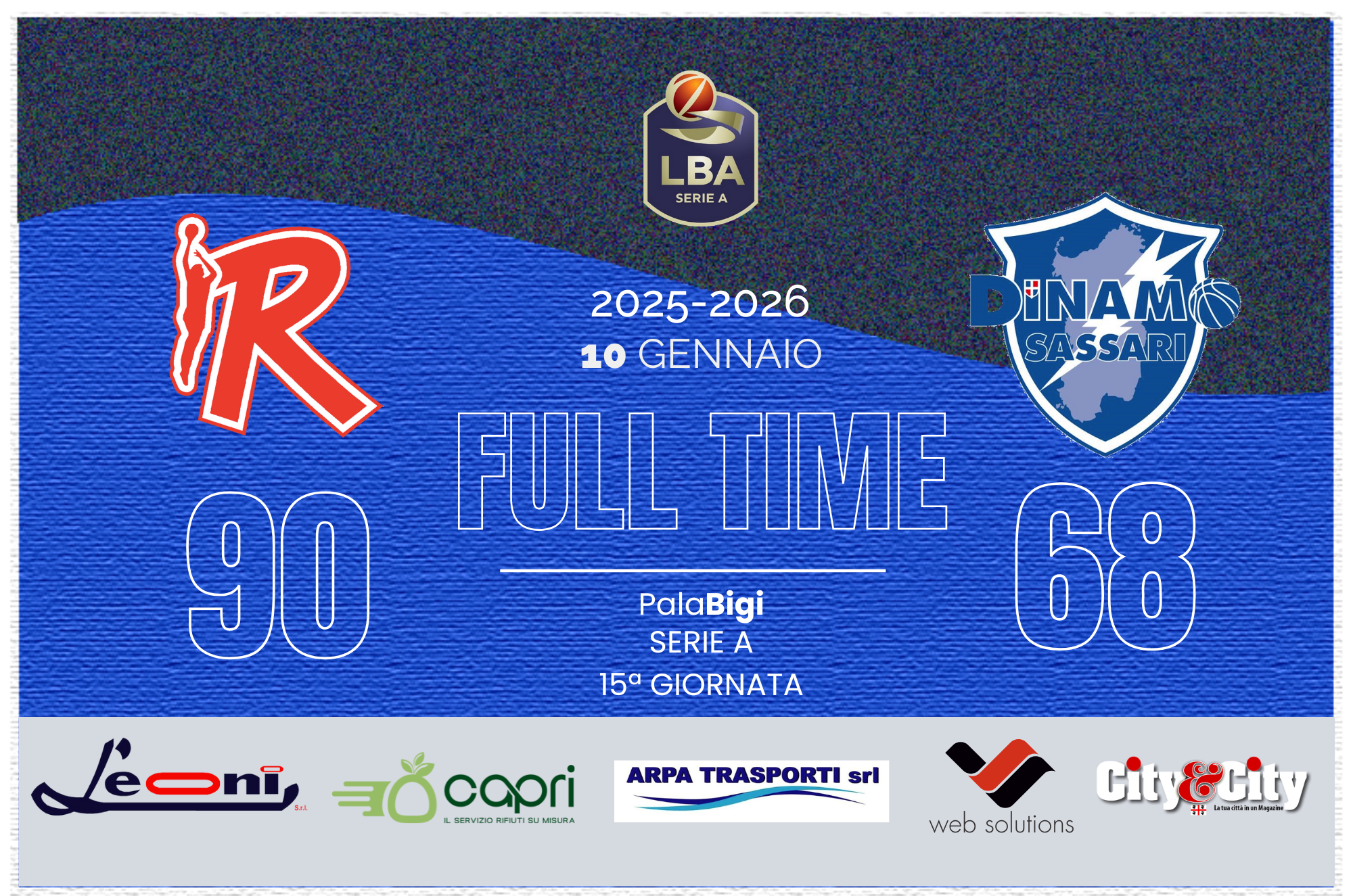 Full Time Reggio Dinamo (10/01/26)