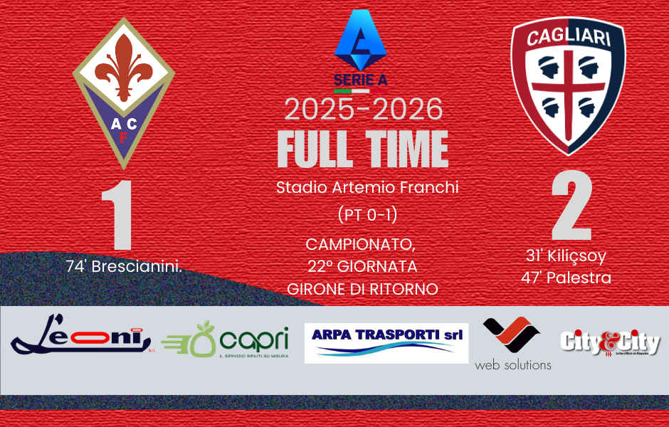 FIORENTINA CAGLIARI SERIE A 2025-2026