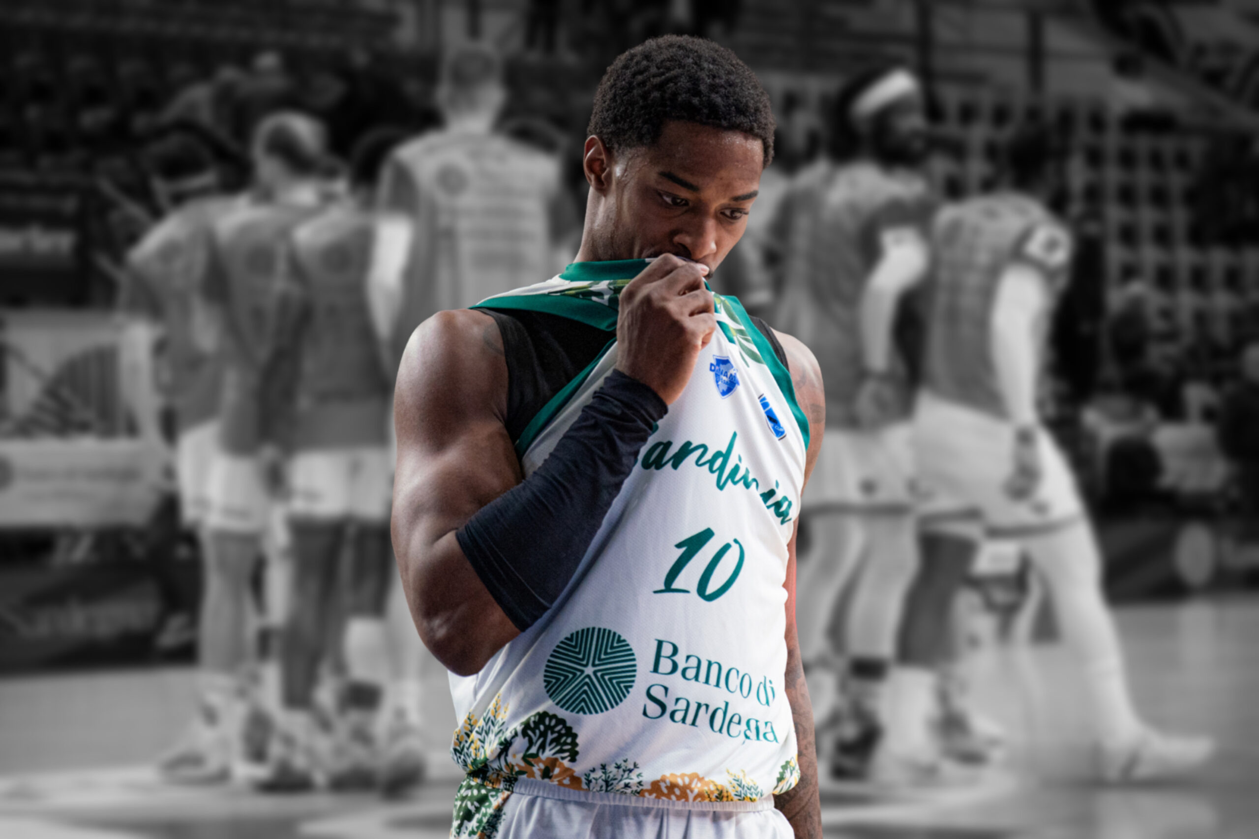 Nate Johnson con la maglia della Dinamo Sassari