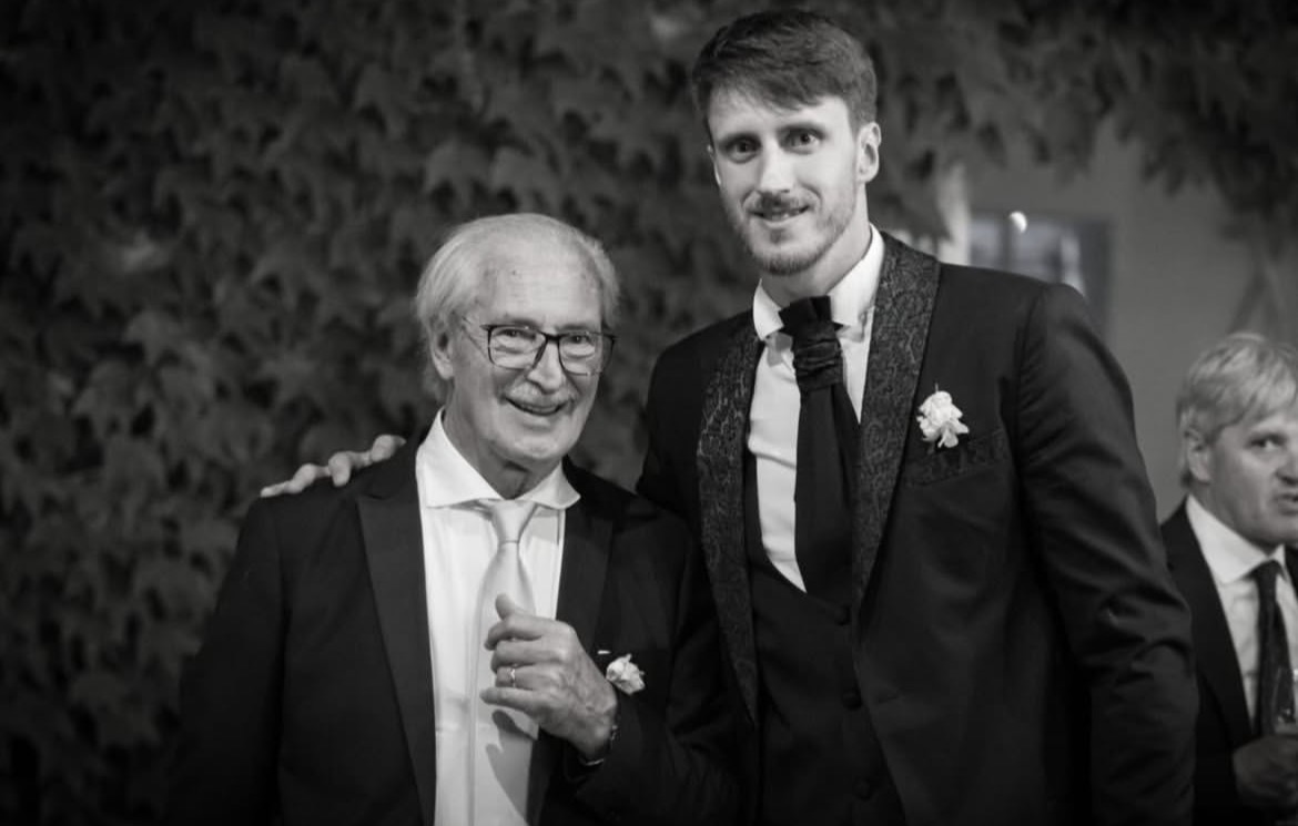 Achille Polonara con il padre