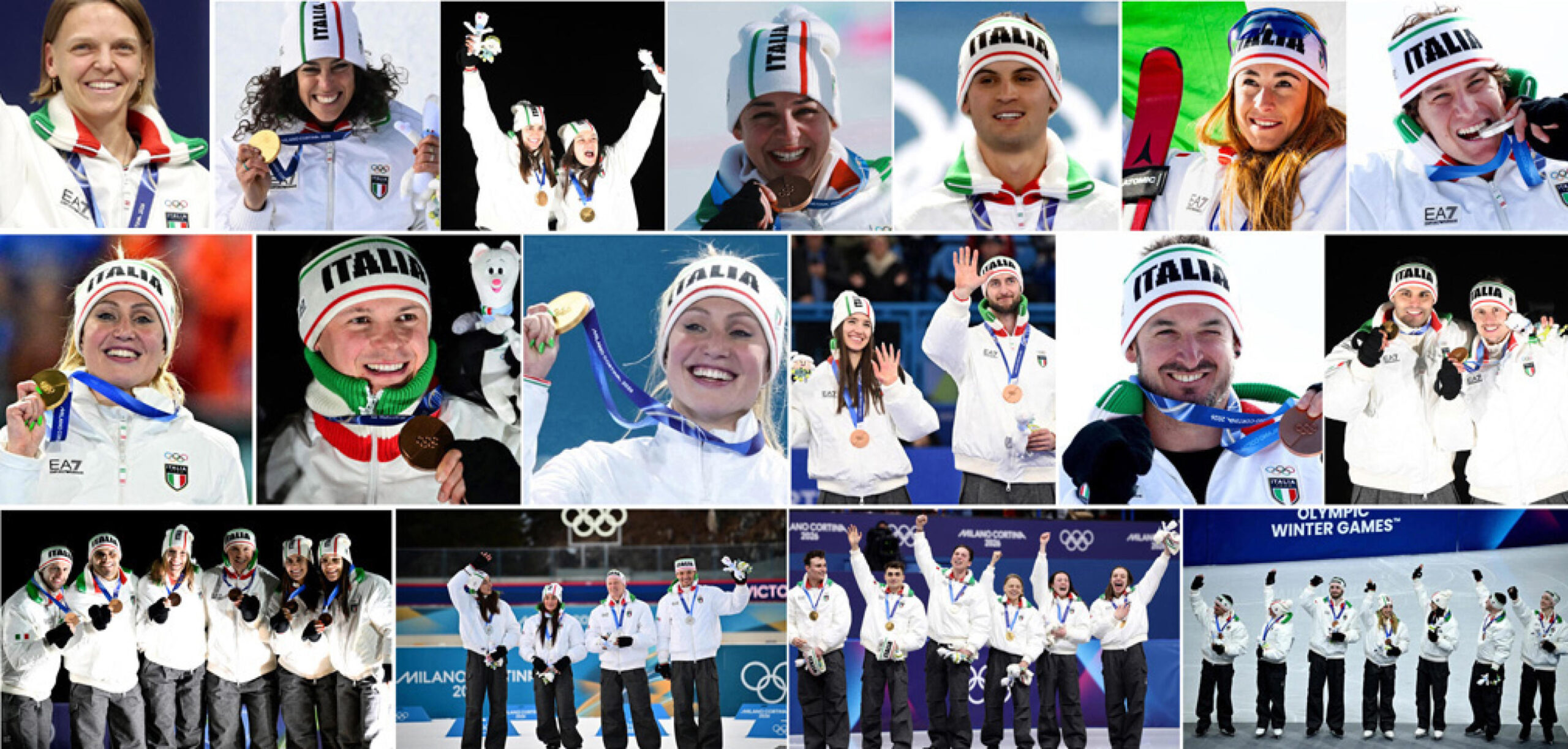 MILANO CORTINA: I MEDAGLIATI ITALIANI